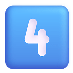 4️⃣ Keycap: 4 Emoji on Windows