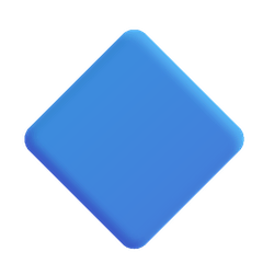 Losango azul grande Emoji Windows