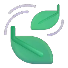 🍃 Leaf Fluttering in Wind Emoji on Windows