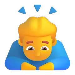 Homem curvando-se Emoji Windows