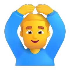 🙆‍♂️ Homem a fazer o gesto de OK Emoji nos Windows