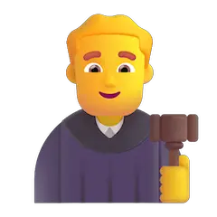 👨‍⚖️ Giudice uomo Emoji su Windows