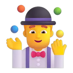Жонглирующий мужчина Эмодзи в Windows