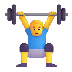 🏋️‍♂️ Man Lifting Weights Emoji on Windows