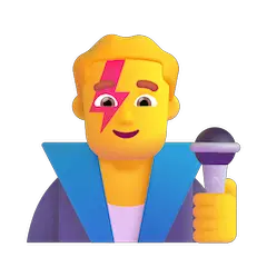 Cantante uomo Emoji Windows