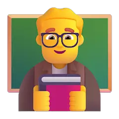 👨‍🏫 Lehrer Emoji auf Windows