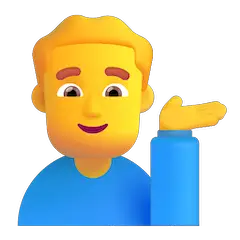 💁‍♂️ Homem do balcão de informações Emoji nos Windows
