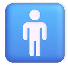 Значок «для мужчин» Эмодзи в Windows