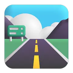 Motorway Emoji on Windows