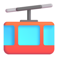 🚠 Mountain Cableway Emoji on Windows