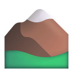 Mountain Emoji on Windows