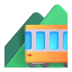 🚞 Treno con montagna Emoji su Windows