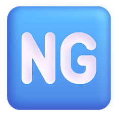 🆖 Sigla NG in inglese Emoji su Windows