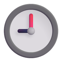 Nine O’clock Emoji on Windows