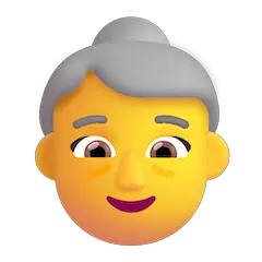 👵 Old Woman Emoji on Windows
