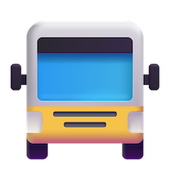 Ônibus de frente Emoji Windows