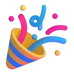 🎉 Party Popper Emoji on Windows