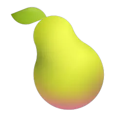 Pear Emoji on Windows