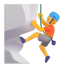 Person Climbing on Microsoft