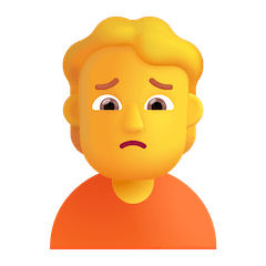 🙍 Person mit gerunzelter Stirn Emoji auf Windows