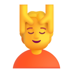 💆 Persona a la que están masajeando la cabeza Emoji en Windows