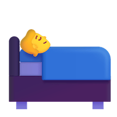 Person in Bed Emoji on Windows