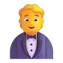 Hombre con esmoquin Emoji Windows