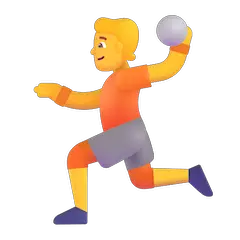Persona jugando al balonmano Emoji Windows