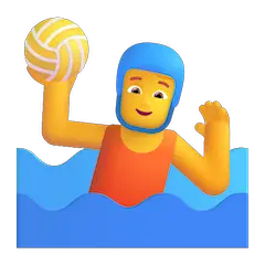 Person, die Wasserball spielt Emoji Windows