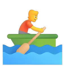 Persona remando en una barca on Microsoft