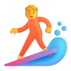 Person Surfing Emoji on Windows