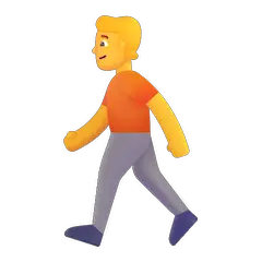 Person Walking Emoji on Windows