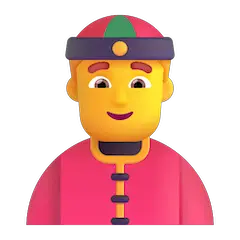 Homem com chapéu chinês Emoji Windows