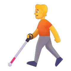 🧑‍🦯 Persona con bastone per non vedenti Emoji su Windows