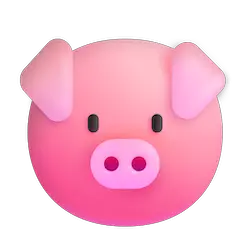 Cara de cerdo Emoji Windows