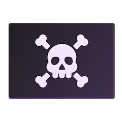 Bandera pirata Emoji Windows