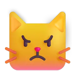 Cara de gato furioso Emoji Windows