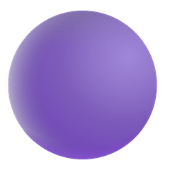 🟣 Cercle violet Émoji sur Windows