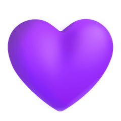 Purple Heart Emoji on Windows