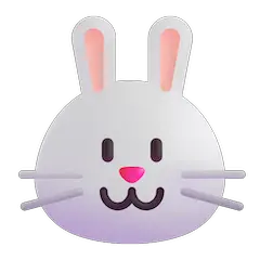 Cara de conejo Emoji Windows