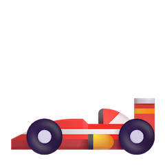 Racing Car Emoji on Windows