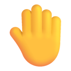 🤚 Raised Back of Hand Emoji on Windows