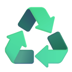 Recyclingsymbool on Microsoft