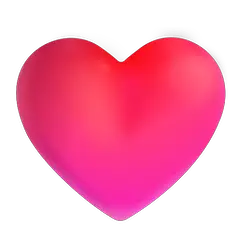 Coração vermelho Emoji Windows