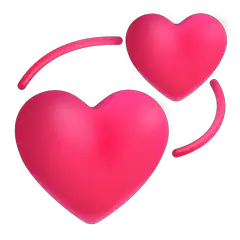 Sich drehende Herzen Emoji Windows