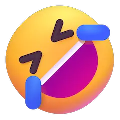 🤣 Cara revolcándose de risa Emoji en Windows