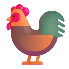 Rooster Emoji on Windows