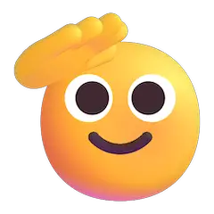 🫡 Grüßendes Gesicht Emoji auf Windows