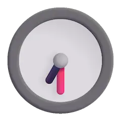 Sieben Uhr dreißig Emoji Windows