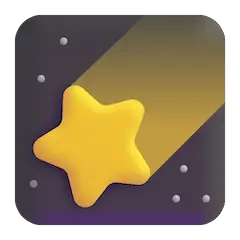 Shooting Star Emoji on Windows
